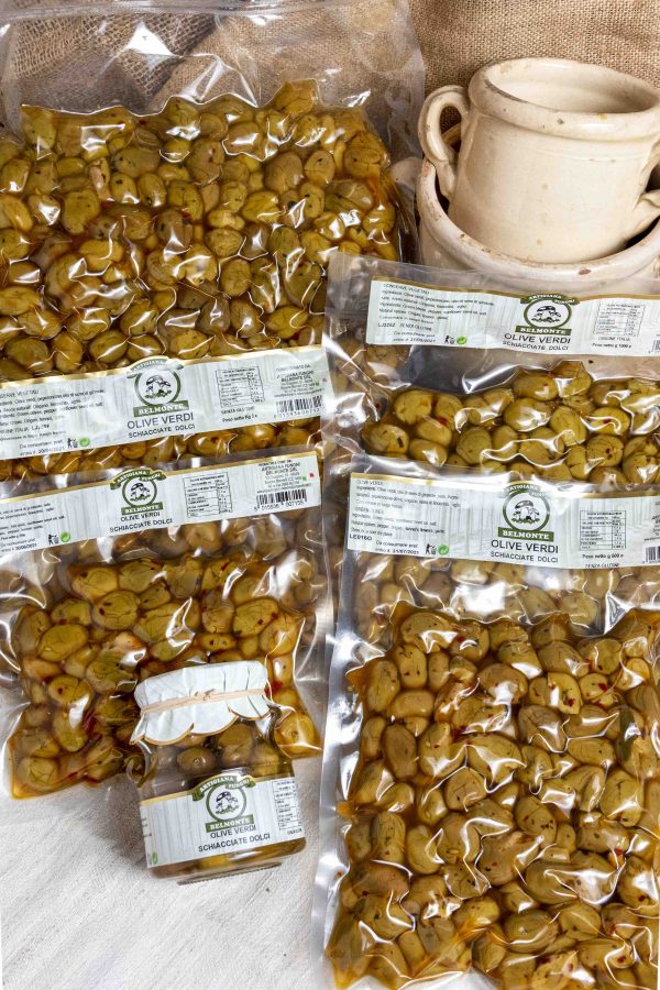 OLIVE VERDI DENOCCIOLATE PICCANTI
